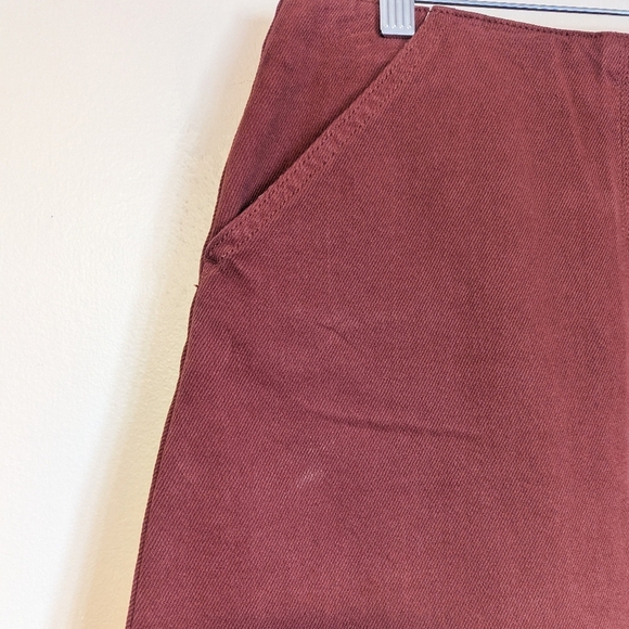 Anthropologie X Sadie & Sage Rust Colored Denim Skirt - Picture 2 of 4